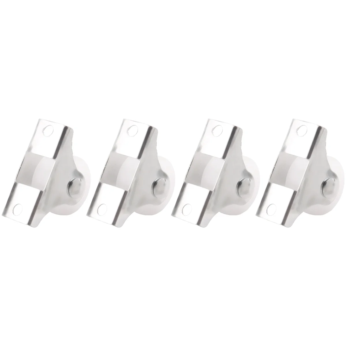 Plástico Branco Roda Caster Substituição, Móveis Roda, 25mm Diâmetro, 4 Pcs