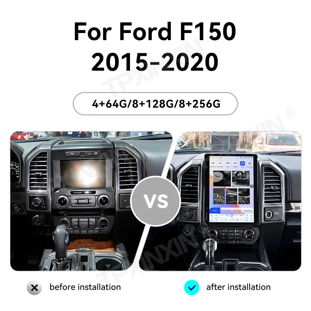 

Для Ford F150 2015-2020 Android автомобильный радиоприемник мультимедийный видеоплеер беспроводной Carplay авторадио стерео GPS навигация головное устройство