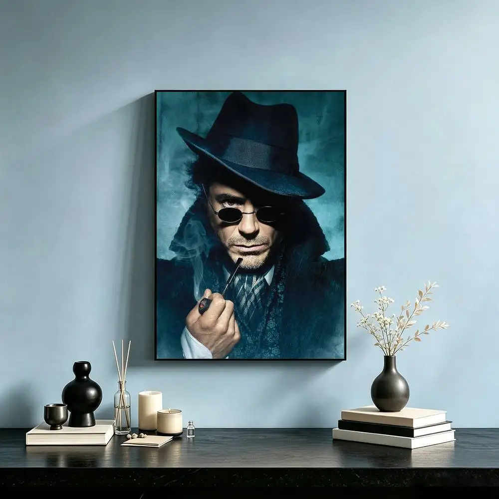 Actor R-Robert Downey Jr Poster High Quality Dorm Living Room Aesthetic Wall Decoration Painting Stickers Gift