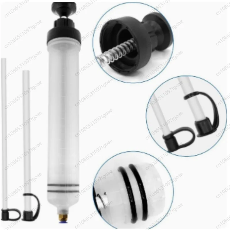 Manual Fluid Transfer Syringe With Full Adapter Hoses Car Oil Brake Fluid Extraction Filling Tool