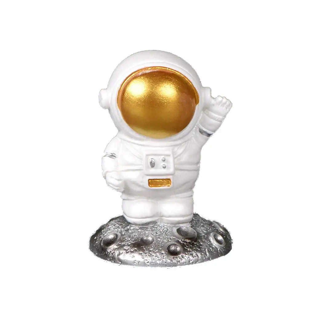 

Resin Space Theme Ornament Wonderful Gift DIY Crafts Desktop Decoration Micro Miniatures Astronaut Model Astronaut Figurines