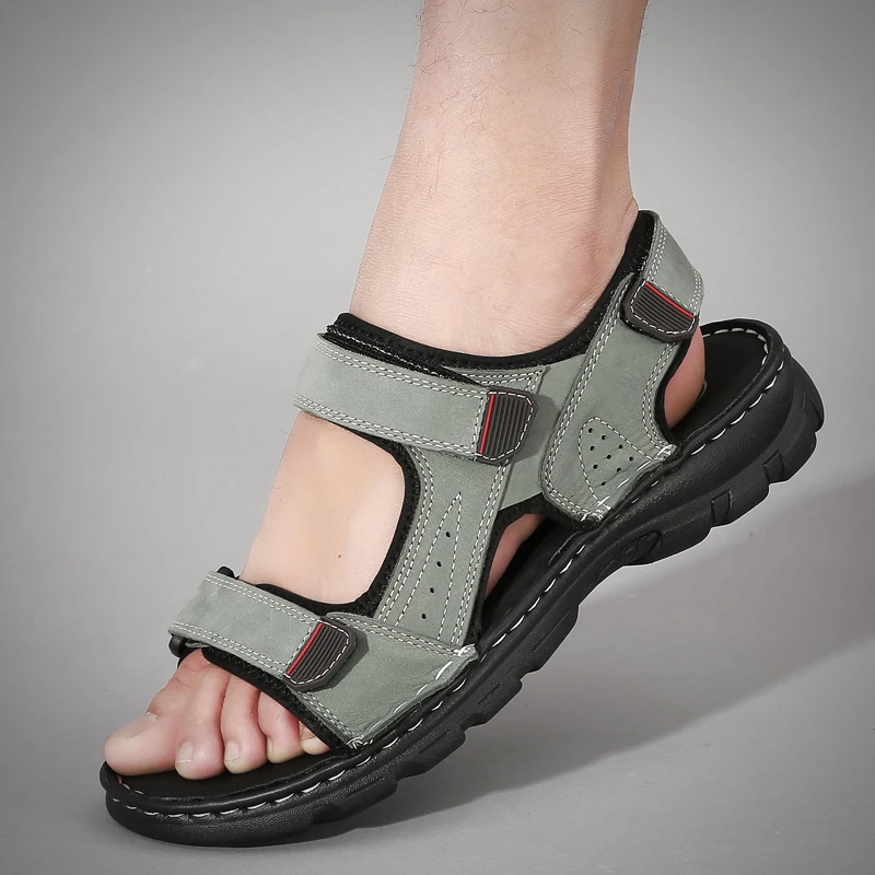 

ELUVA Sandals Men Breathable Soft Sole Beach Sandals for Men Non Slip Lightweight Comfortable Casual Shoes Outdoor Sport Sandals