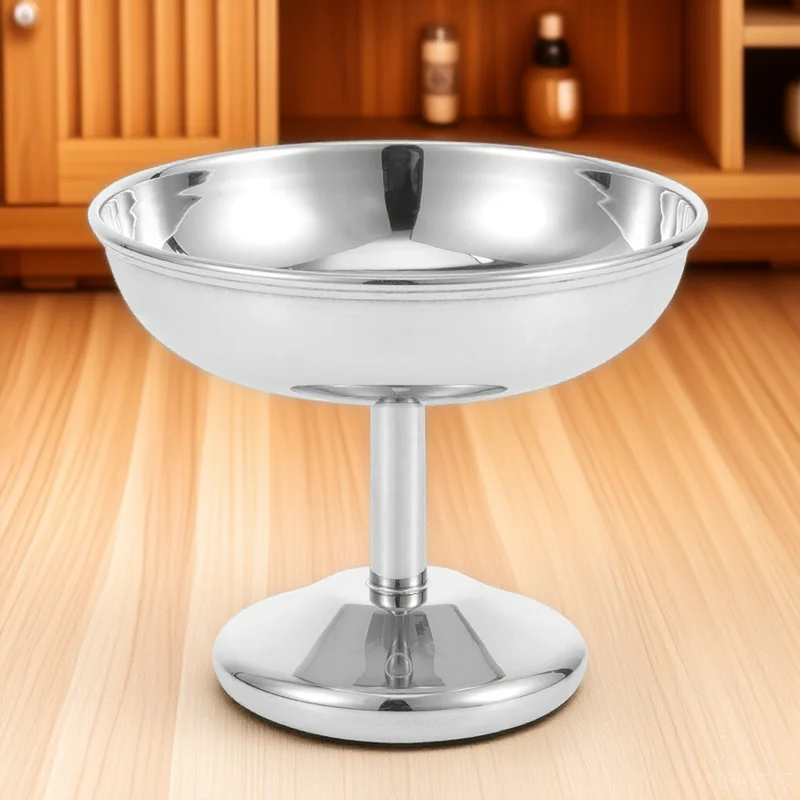 

Stainless Steel Dessert Bowls Multi Functional Ice Cream Pudding Cups Easy Clean Portable Lightweight Gift