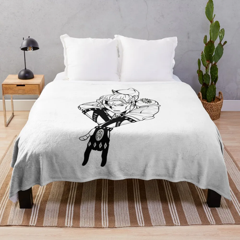 

Psycho villain stand Throw Blanket Summer Thins Blankets