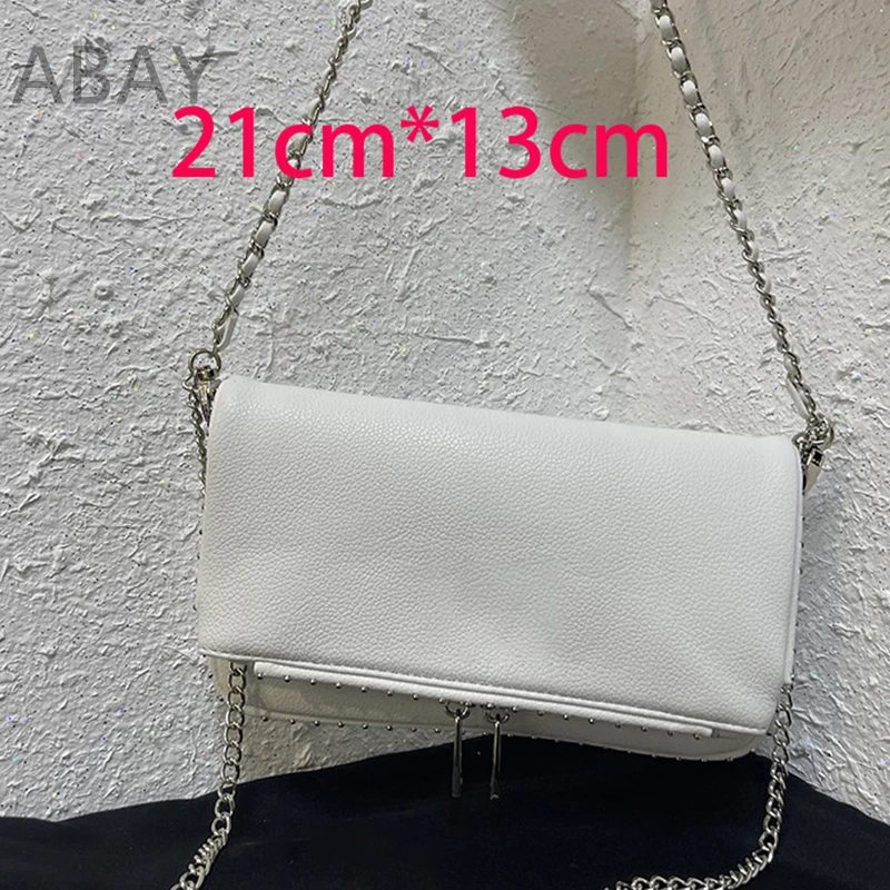 ABAY Shoulder Bag for Women Leather CrossBody Bags Casual 2 Chains Ladies Wings Messenger Zadigant Sunny Rock Pouch Clutch Sacs