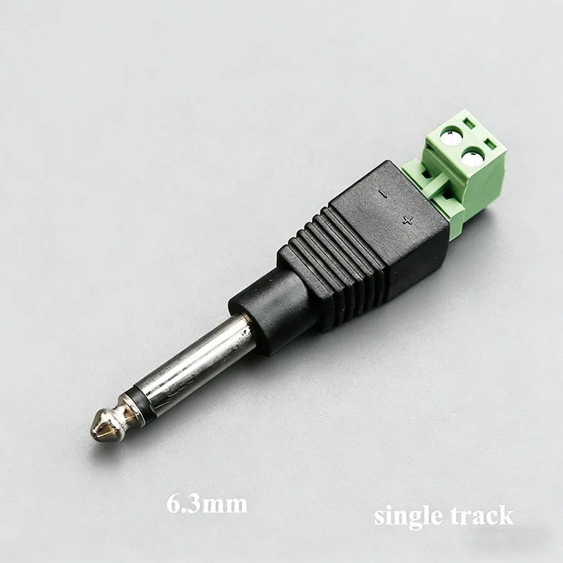 

1PCS 2.5mm 3.5 Jack 6.3mm Connector Stereo Adapter 3.5mm RCA Audio Mono Channel Plug To Screw Terminal Audio Mono Channel Plug