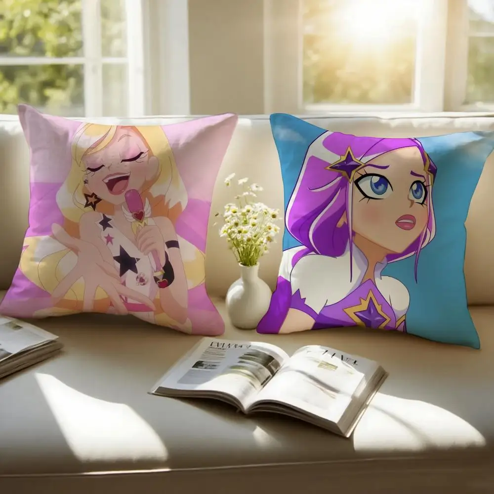 L-lolir-Rock Rock Anime Pillow Case Pillow Case Plush Fabric Soft Double Sided Print Home Sofa High Quality Cushion