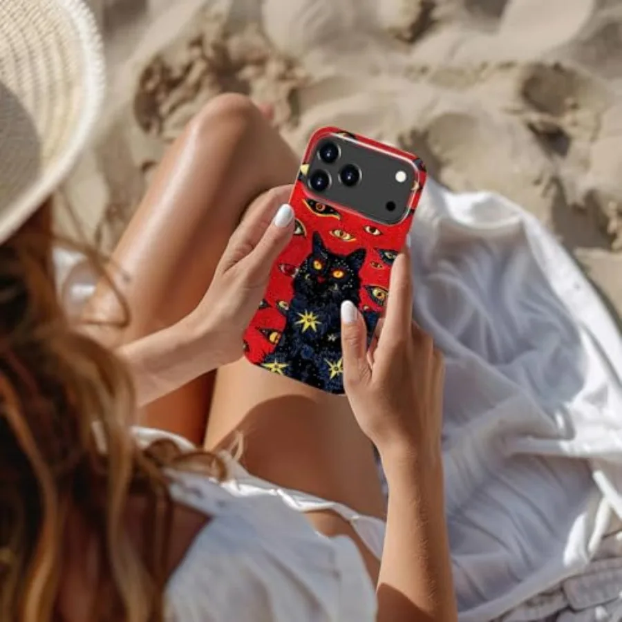 아이폰 17 프로 맥스 케이스 - 무선 충전 호환 - 이중 레이어 하드 쉘 + 실리콘 커버 - 충격 방지 보호 폰 케이스