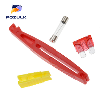 2PCS/Set Car Automobile Fuse Clips Tools Car Auto Van Blade Mini Fuse Puller Extractor Removal Security Tool Accessories