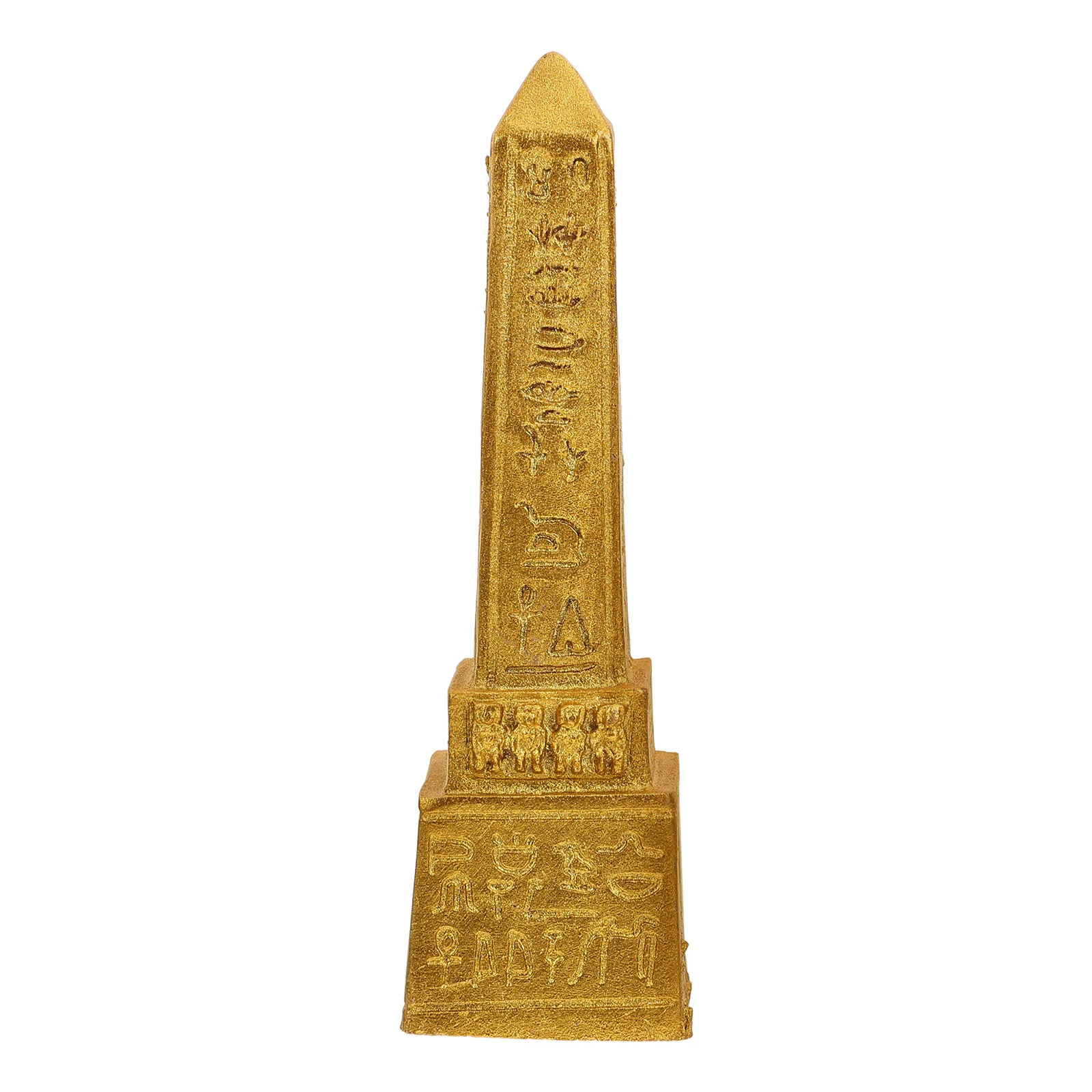 

Ancient Egyptian Obelisk Statue Micro Landscape Decor Resin Home Ornaments Desktop Egyptian Temple Figurine Landmark