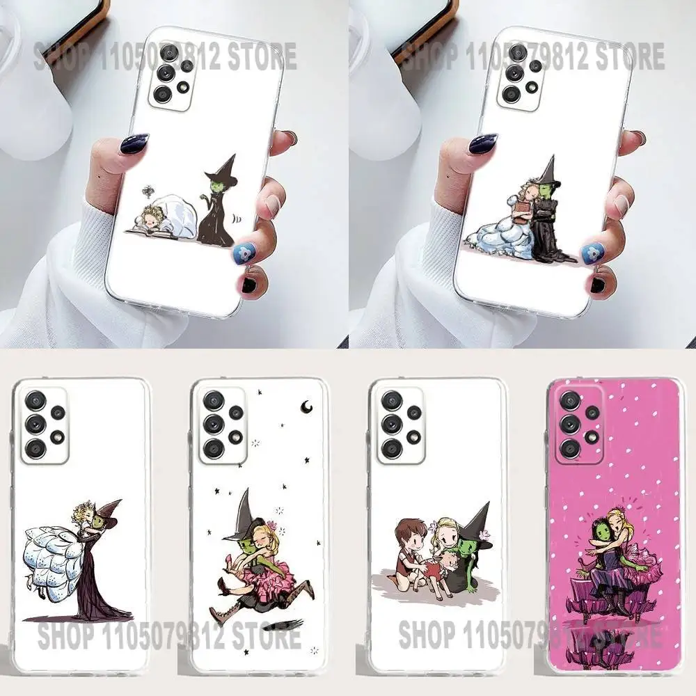 

W-Wicked M-Musical Phone Case Silicone For Samsung S30,23,21,22,20 FE lite,S10,9,PIus Note20ultra Soft Transparent