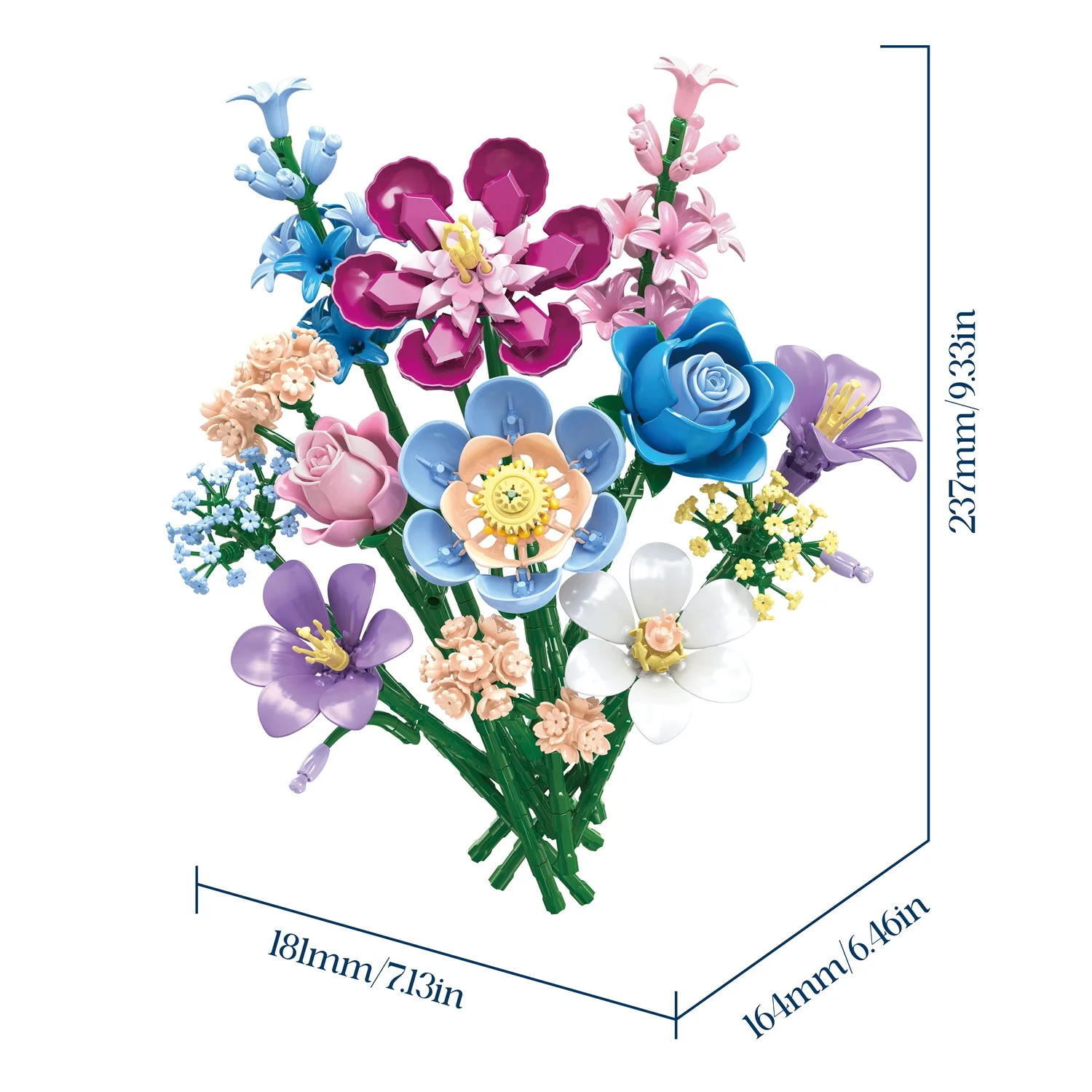 

Горячая распродажа: Букет из строительных блоков «Звездная ночь» (730 деталей), модель MOC, декор для дома, игрушка, подарок на День святого Валентина и День матери