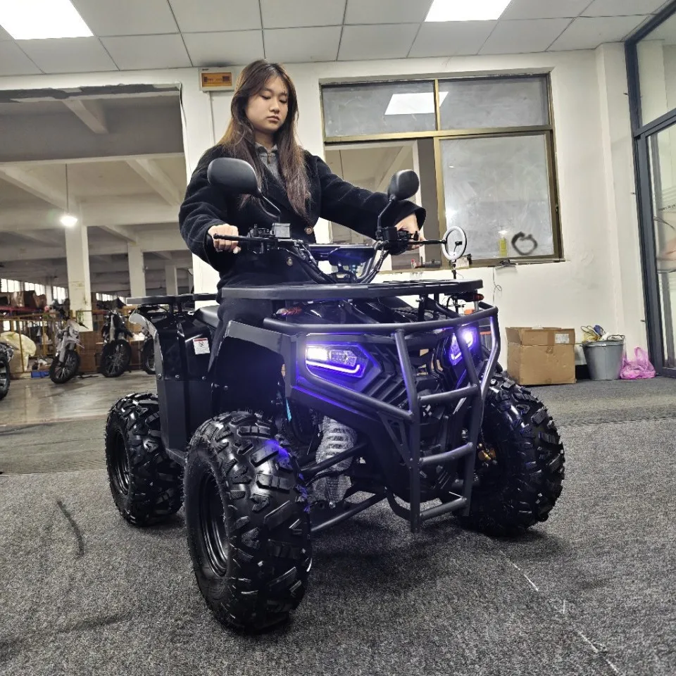 ATV 125CC, Vehículo Todoterreno de 4 Ruedas, Quad, Motocicleta Eléctrica de Gasolina, Buggy de Montaña