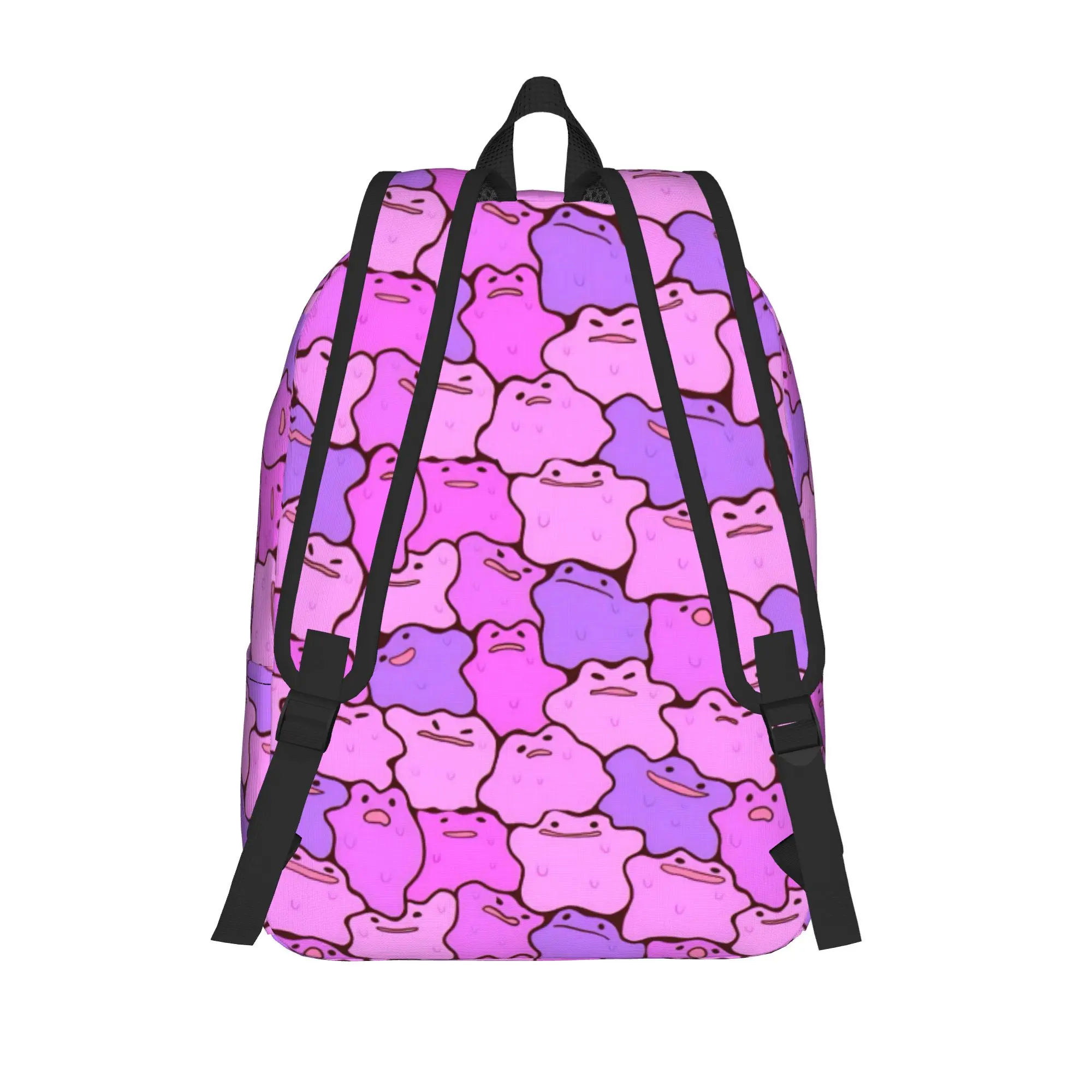 Dittoes Transform Purple blob Backpack Men Women Teenage School Business Daypack Imposter Cartoon College Canvas Bag Lightweight