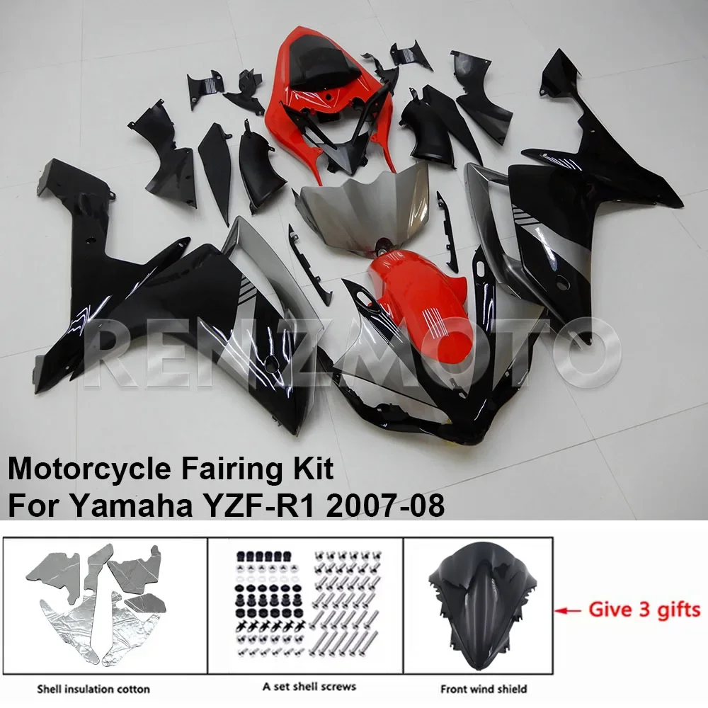 

Motorcycle Fairing Set Body Kit Plastic For YAMAHA YZF-R1 YZF R1 2007-2008 Accessories Injection Bodywork Y1007-104a