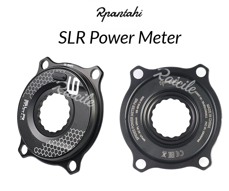 RPANTAHI Rennrad-Crankset aus Carbonfaser mit SLR-Leistungsmesser, 24mm Titanachse, ultraleichtes Gold-Crankset – Detail 4
