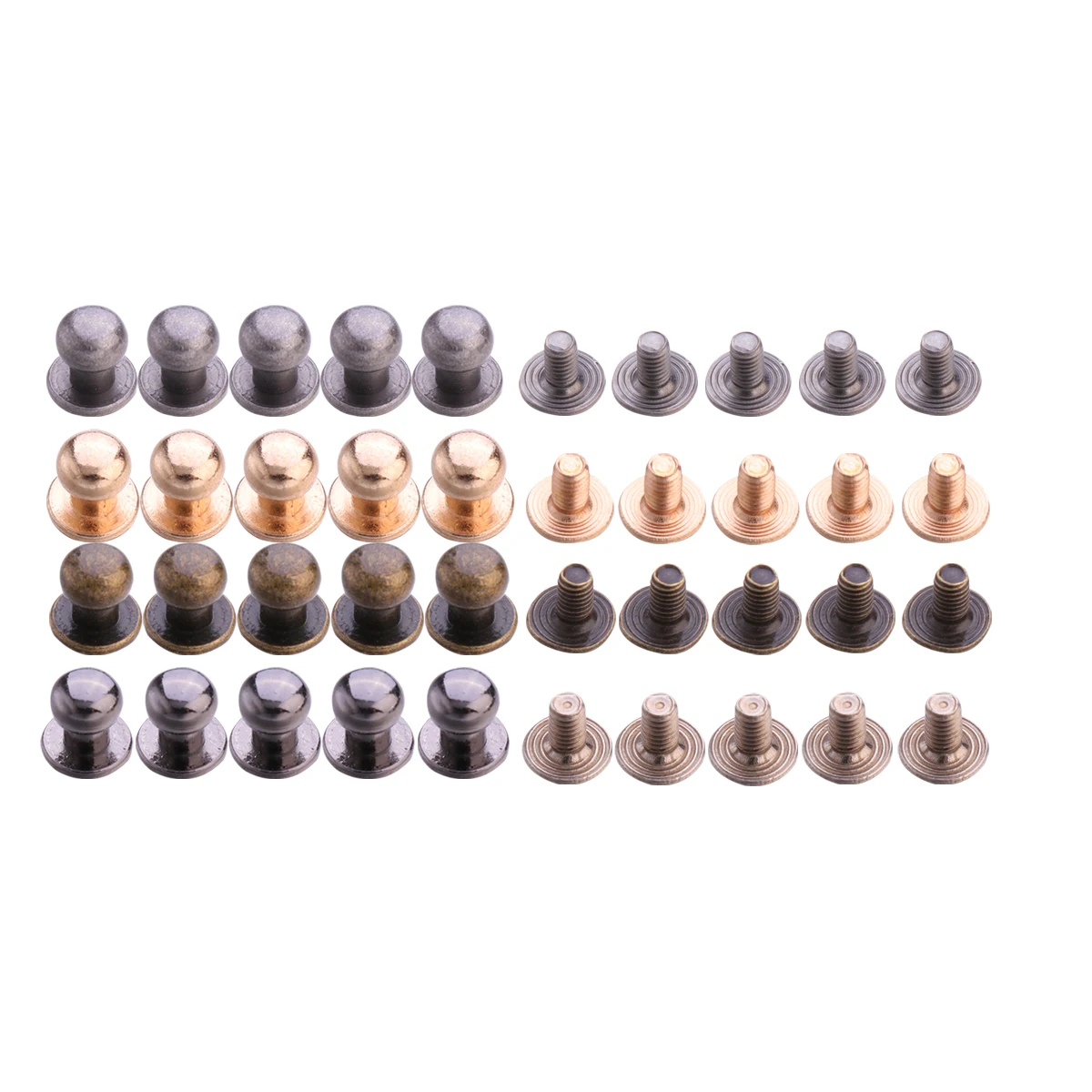 

80 Pcs Fasteners Mini Rivet Studs Luggage Accessories Phone Case Gift Box Rivets Alloy Practical Use