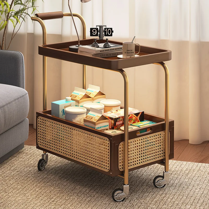 

Medieval style, living room, movable, trolley, snacks, storage, small, coffee table