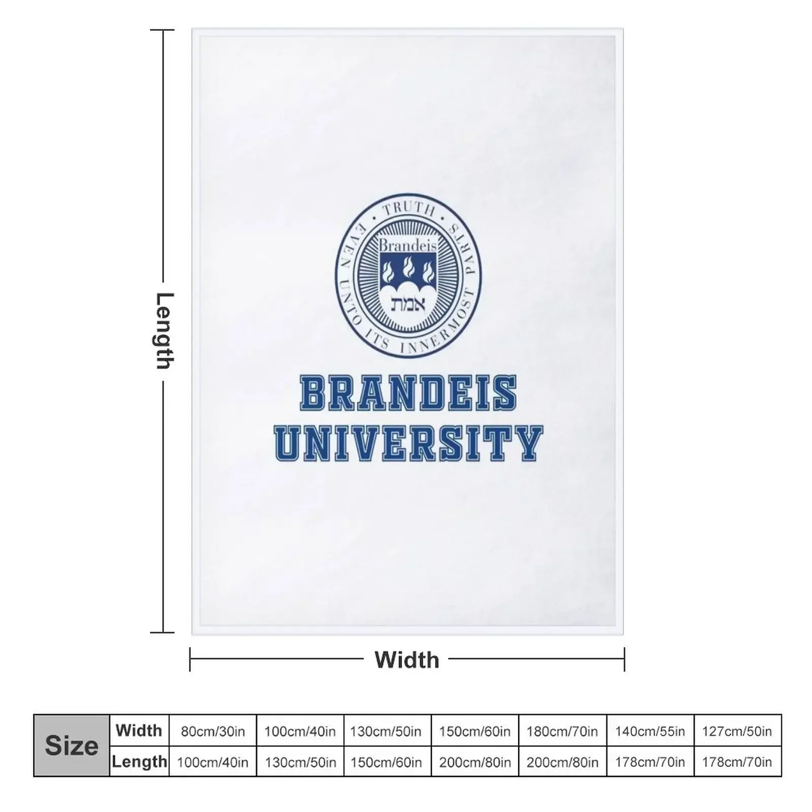 Brandeis University Throw Blanket blankets and throws halloween warm for winter Thermal Blankets