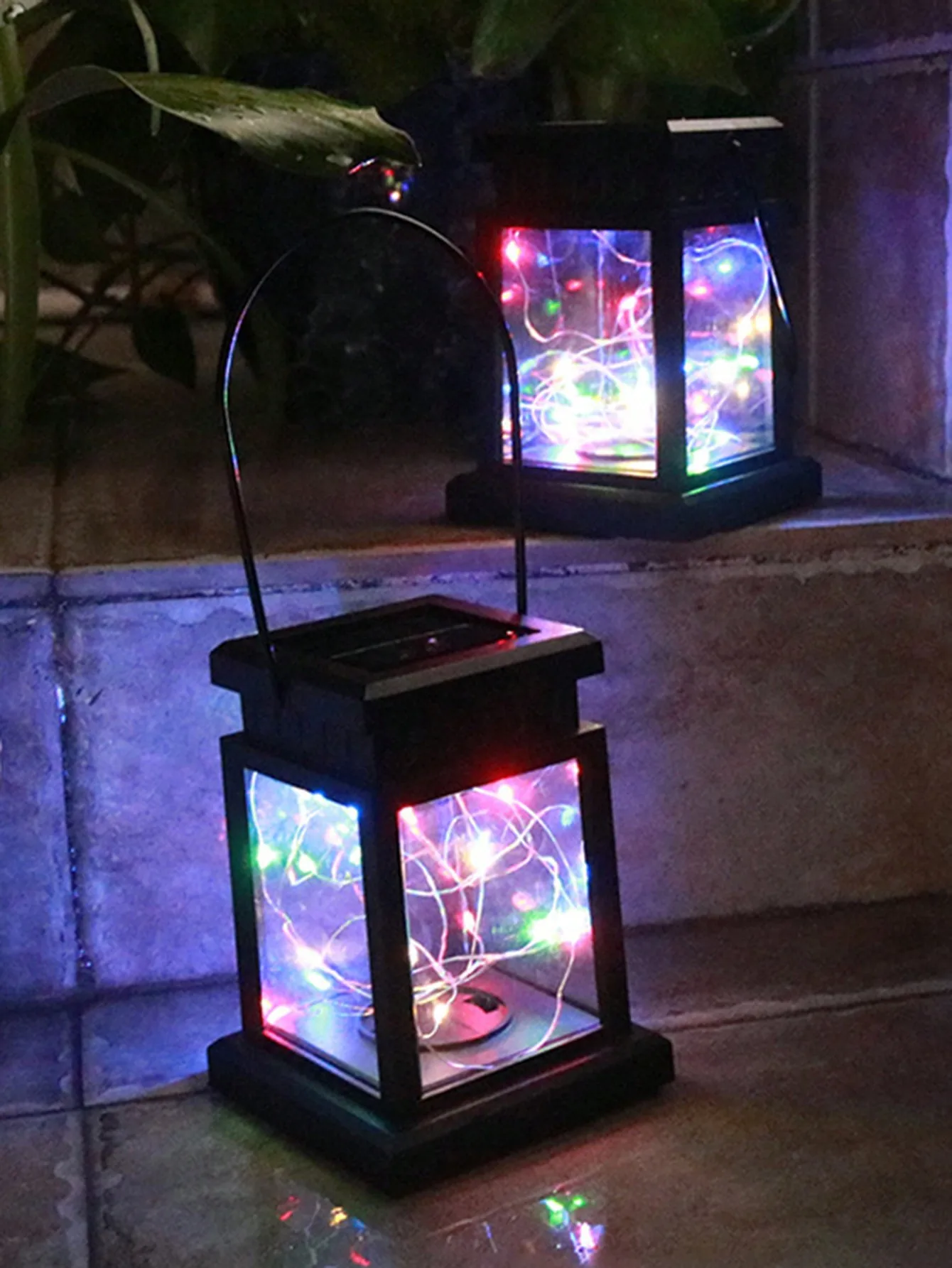 Linterna solar vintage Palace - Luz de regalo navideña al aire libre impermeable 30LED