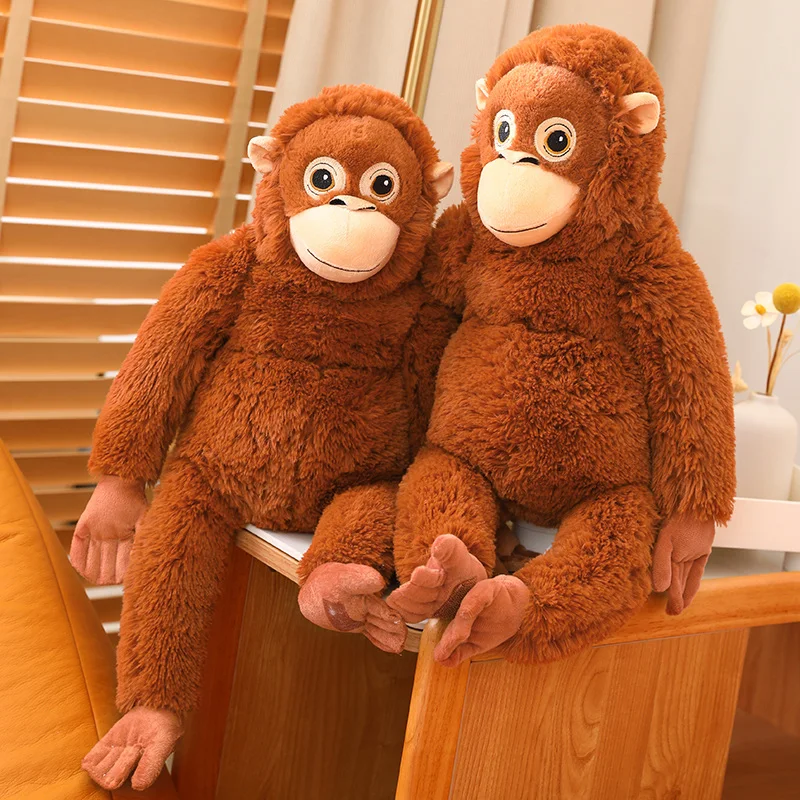 Simulation Monkey Orangutan Doll 66cm Cartoon Gorilla Plush Toy Soft Stuffed Animals Doll Appease Doll Room Decor Kid Gift