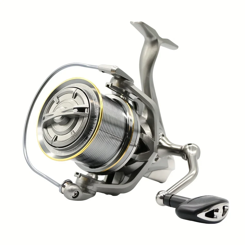 Long Shot Jigging Spinning Reel 8000/9000/10000/12000/14000 Series, 17+1BB Surf Fishing Reels, 55lb Max Drag, Saltwater Big Reel