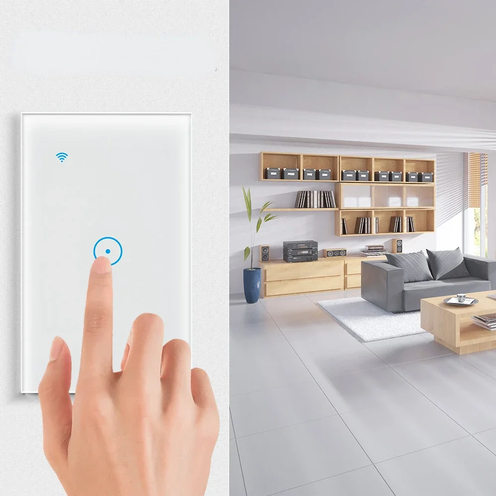 Hot selling 3 gang US. Australian and Mexico standard WIFI touch switch smart wifi zigbee wall touch switch