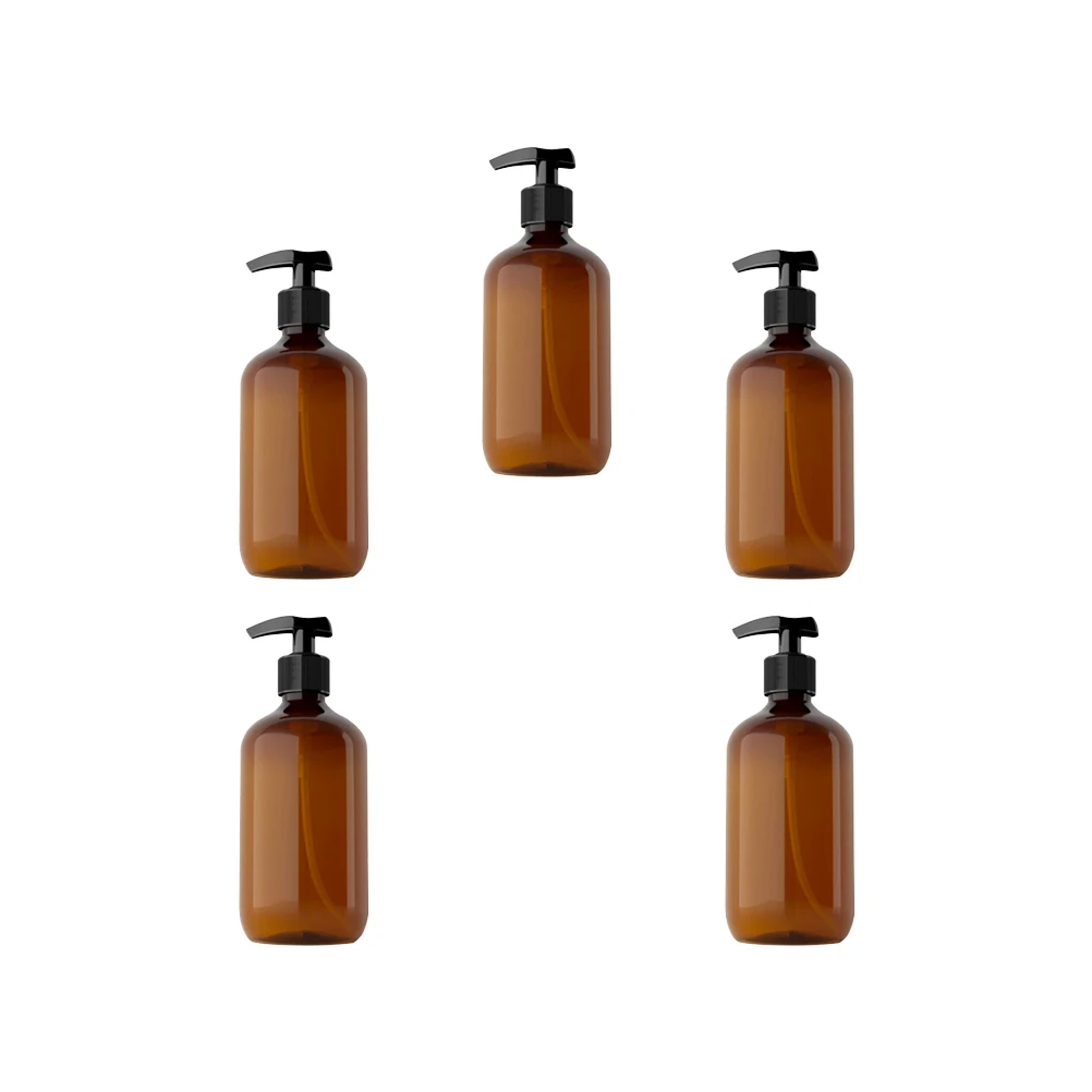 

5 Pcs Emulsion Bottles Lotion Pump Refillable Reusable EcoFriendly Portable Travel Empty Subpackaging Plastic Bottle for Shampoo