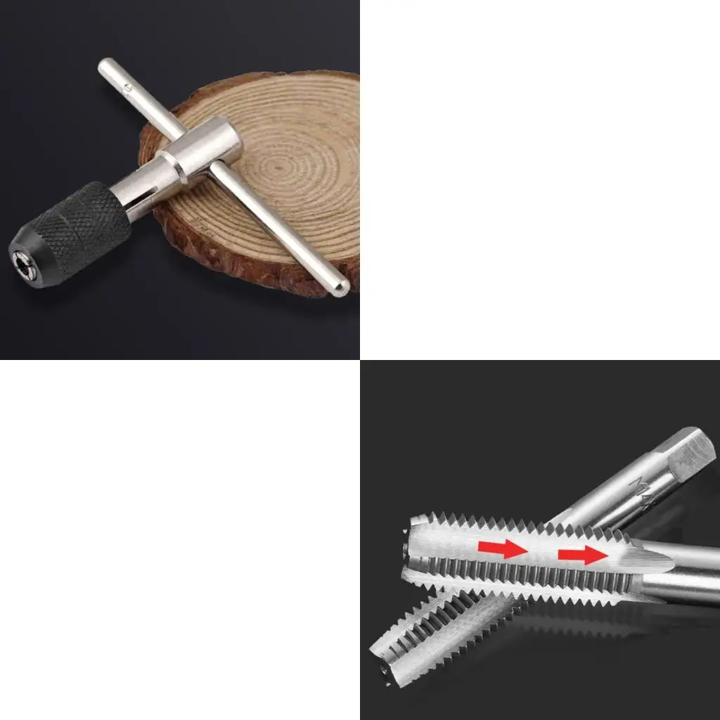  T Type Thread Tap Reamer Metric Screw Tap Hand Taps Screw Hole Drill Bit DIY Set