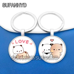 Cute Bubu Dudu Key Chain Lovely Panda Keyring Bear Keychains Animal Bag Pendant Keychain for Women