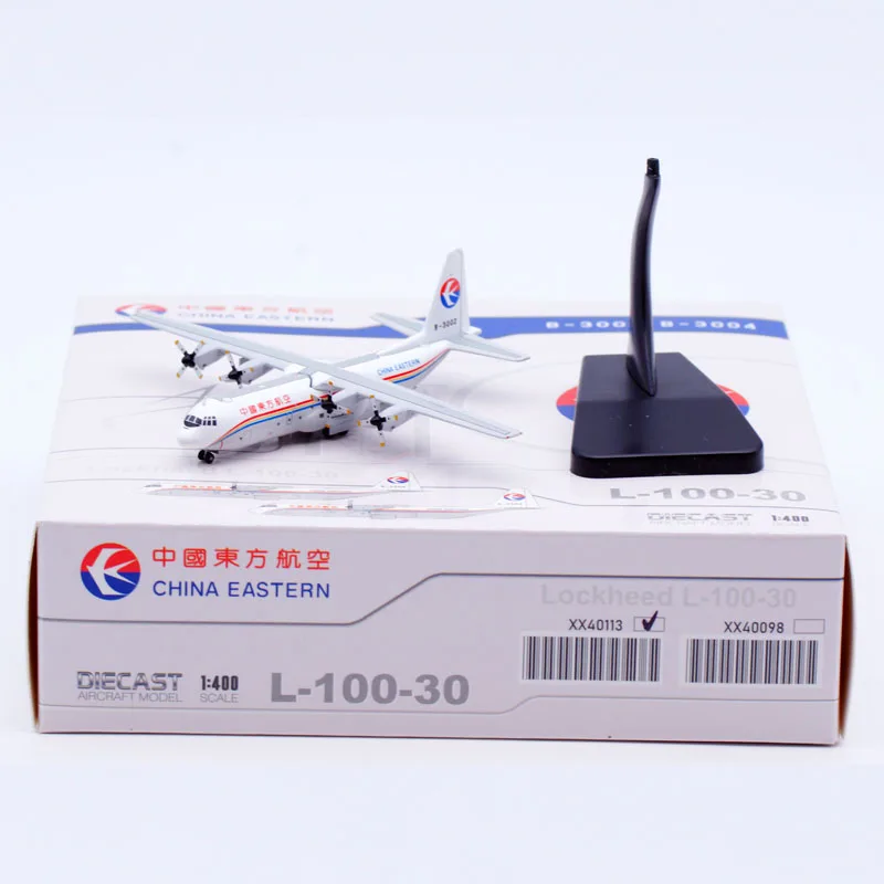 

XX40113 Alloy Collectible Plane Gift JC Wings 1:400 China Eastern Airlines Lockheed L-100-30 Diecast Aircraft Model B-3002