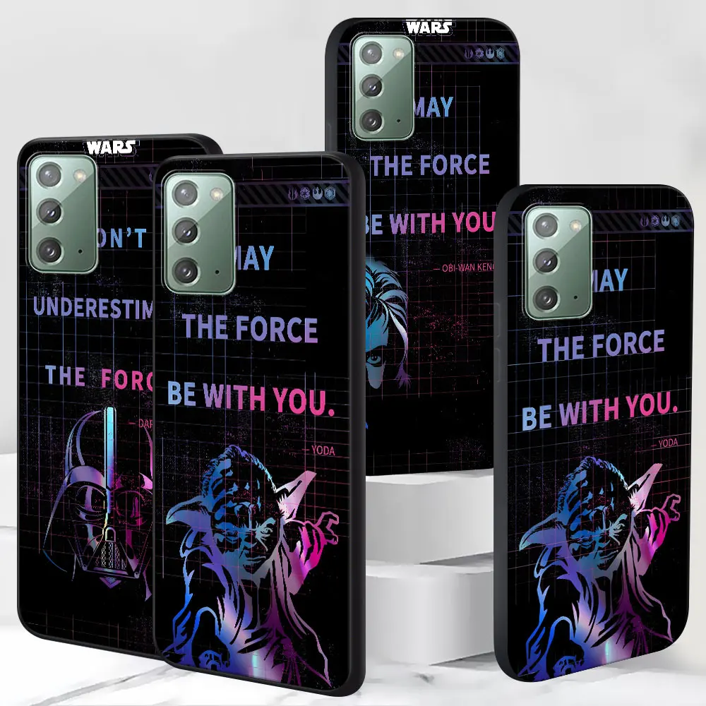 oda Darth Vader Obi-Wan Kenobi Case for Samsung Galaxy Note 20 Ultra 10 Plus 9 8 TPU Phone Cover Note 10 Lite Black Soft Shell