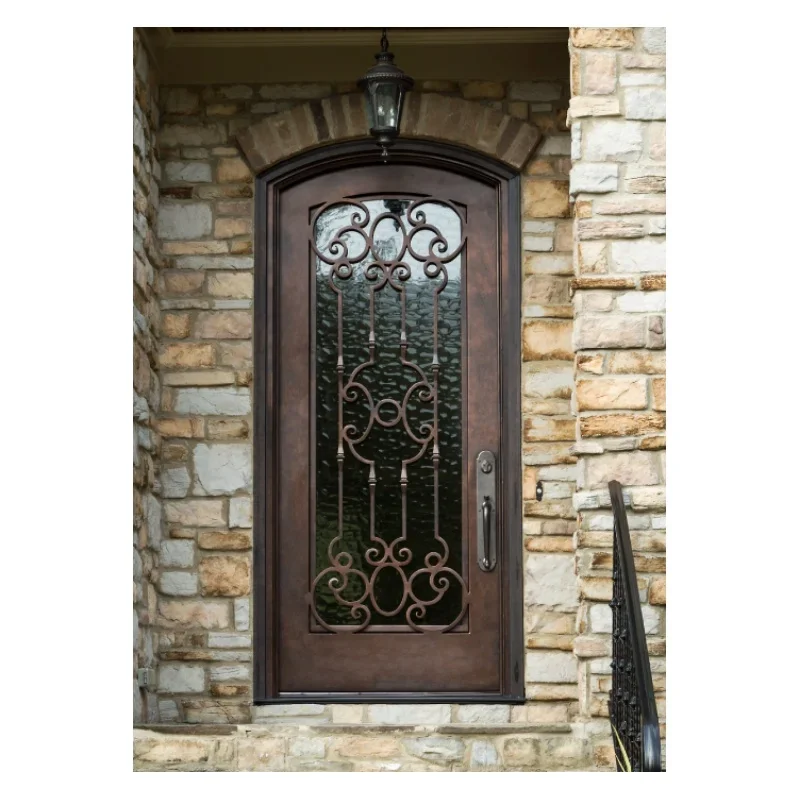 Superior Quality Wrought Iron Double Entry Doors Iron Single Door Door Iron Gate