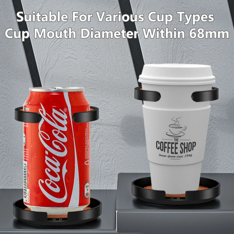 Foldable Durable ABS Multifunctional Car Cup Holder And Ashtray Vent Mount Design For Coffee Mugs Soda Bottles