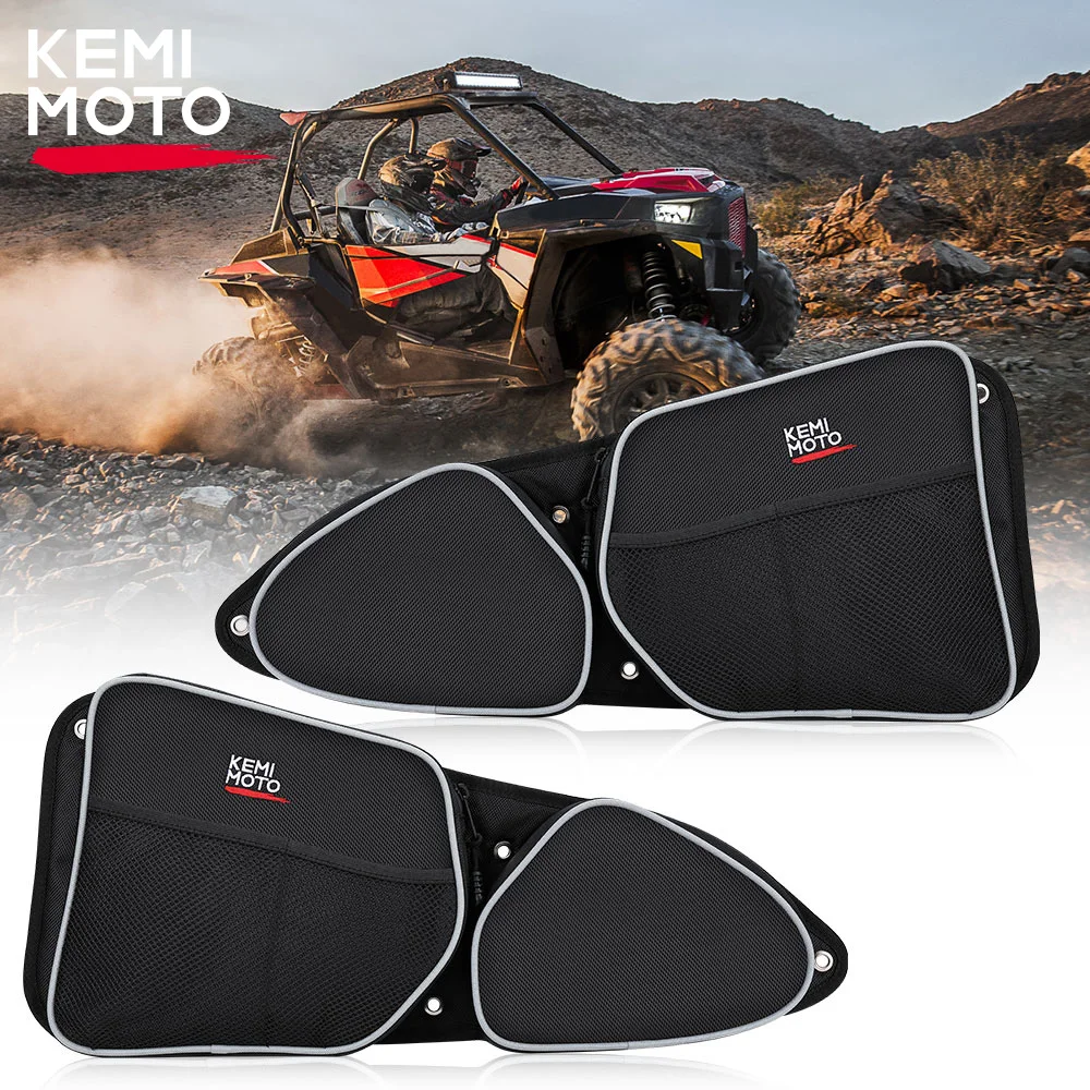 UTV Passenger Driver Side Door Bag Compatible with Polaris RZR XP1000 900XC S900  Storage Bag Knee Pad 2014 2015 2016 2017 2018