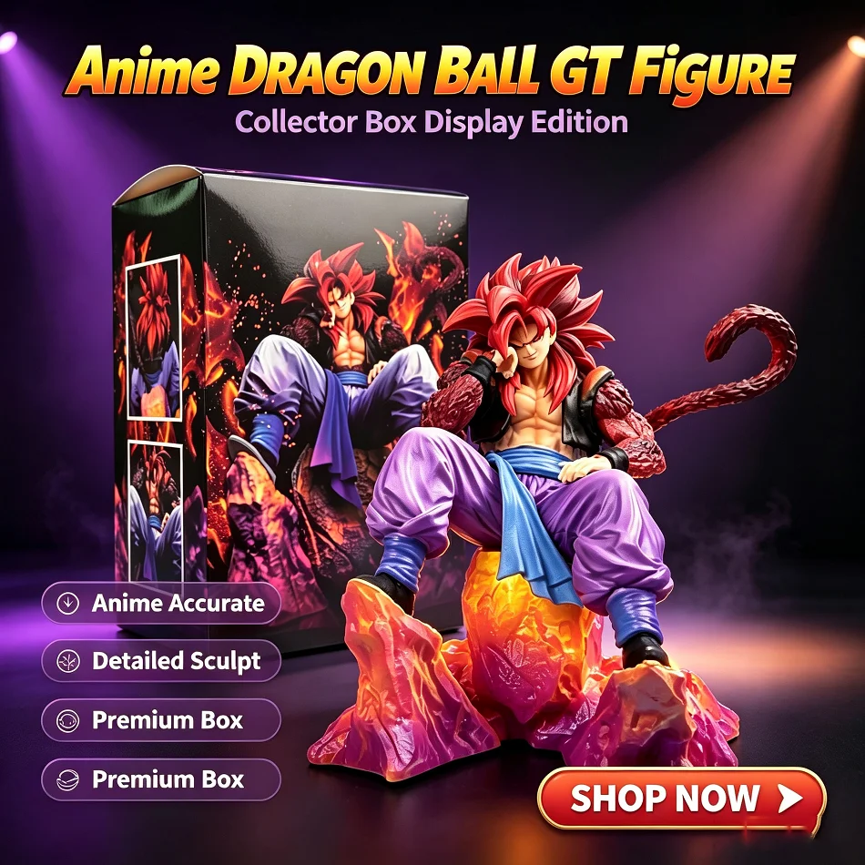 12cm Anime Dragon Ball GT Figure Super Saiyan 4 Gogeta Son Goku Vegeta Action Figurine Pvc Model GK Statue Collection Toys Gift
