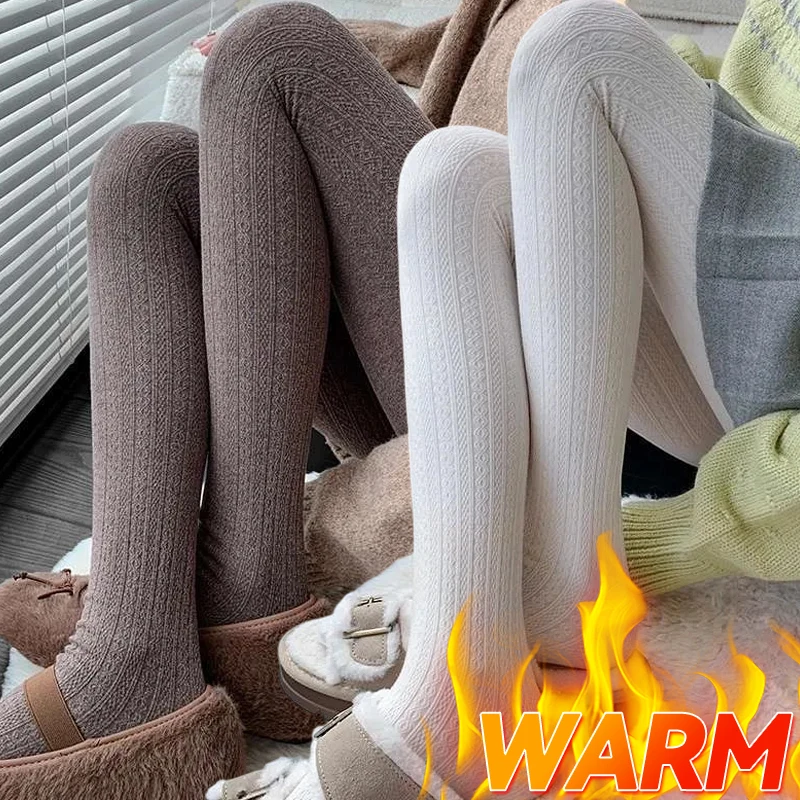 

Winter Vintage Twists Tights Women High Waist Elastic Light Slim Warm Pantyhose 2026 Spring Streetwear Y2K Tights Leg Stocking