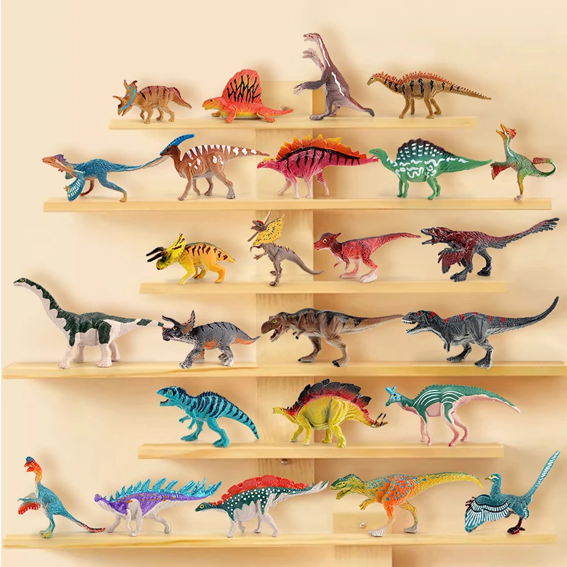 12PCS Jurassic Simulation Dinosaur Toy Model Children's Early Education Cognitive Dinosaur World Toys Children's Christmas Gift