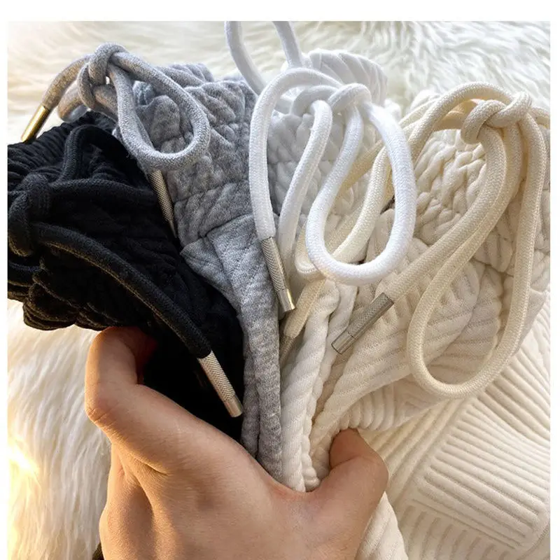 Summer New Personalized Stripe High Street Sports Shorts For Men And Women Fashion Brand Drawstring High Waist Couple Casual