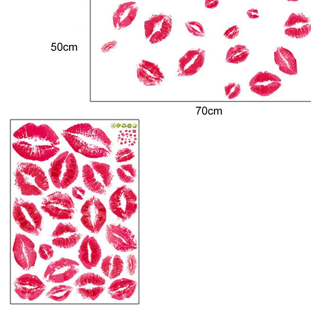 Bed Room Decor Kiss Wall Sticker Hot Stickers Romantic Girls Lips Bedroom Decore