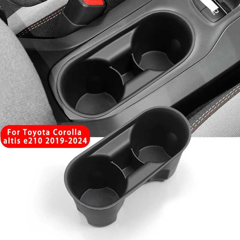 

For Toyota Corolla altis e210 2019-2024 Central Control Drinks Holder Storage Box TPE Car Water Cup Holder Interior Accessories