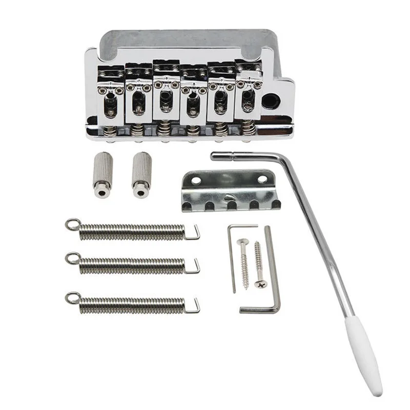 Two Point Floating Tremolo Bridge, ST Small Double Tremolo Tailpiece for Fender USA Mexico Japan Strat Guitar Replacement Parts
