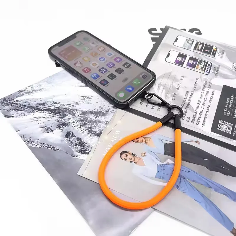 New Cell Phone Case Lanyard Wrist Hand Strap Cord with Card to Hang the Mobile Phone Rope Smartphone Chain Key Strap for iPhone image 3