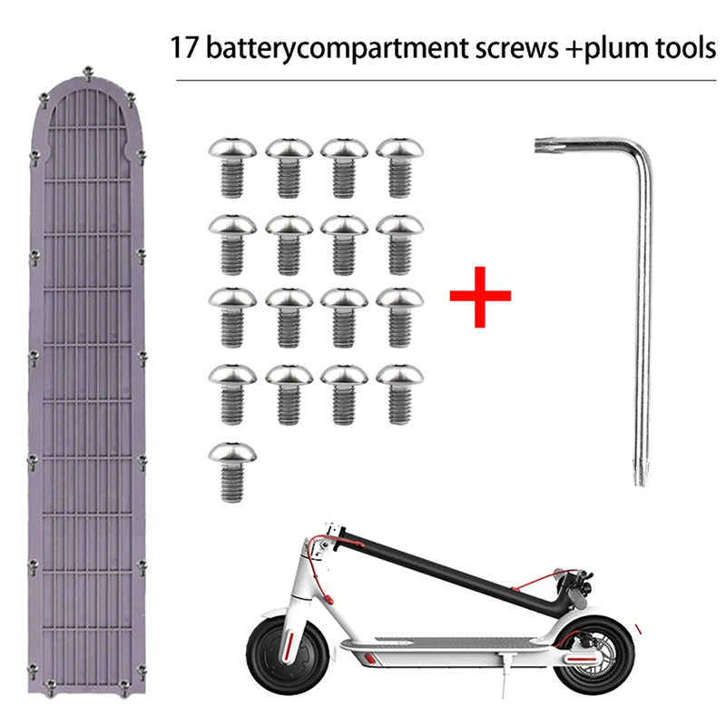 17 Stuks Onderste Batterij Deksel Schroeven En 1Pc Tool Voor Xiaomi Mijia M365 Elektrische Scooter