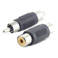 2pcs RCA Male to Male Coupler Female to Female Adapter AV Cable Plug CCTV Connector Video Audio Adapter