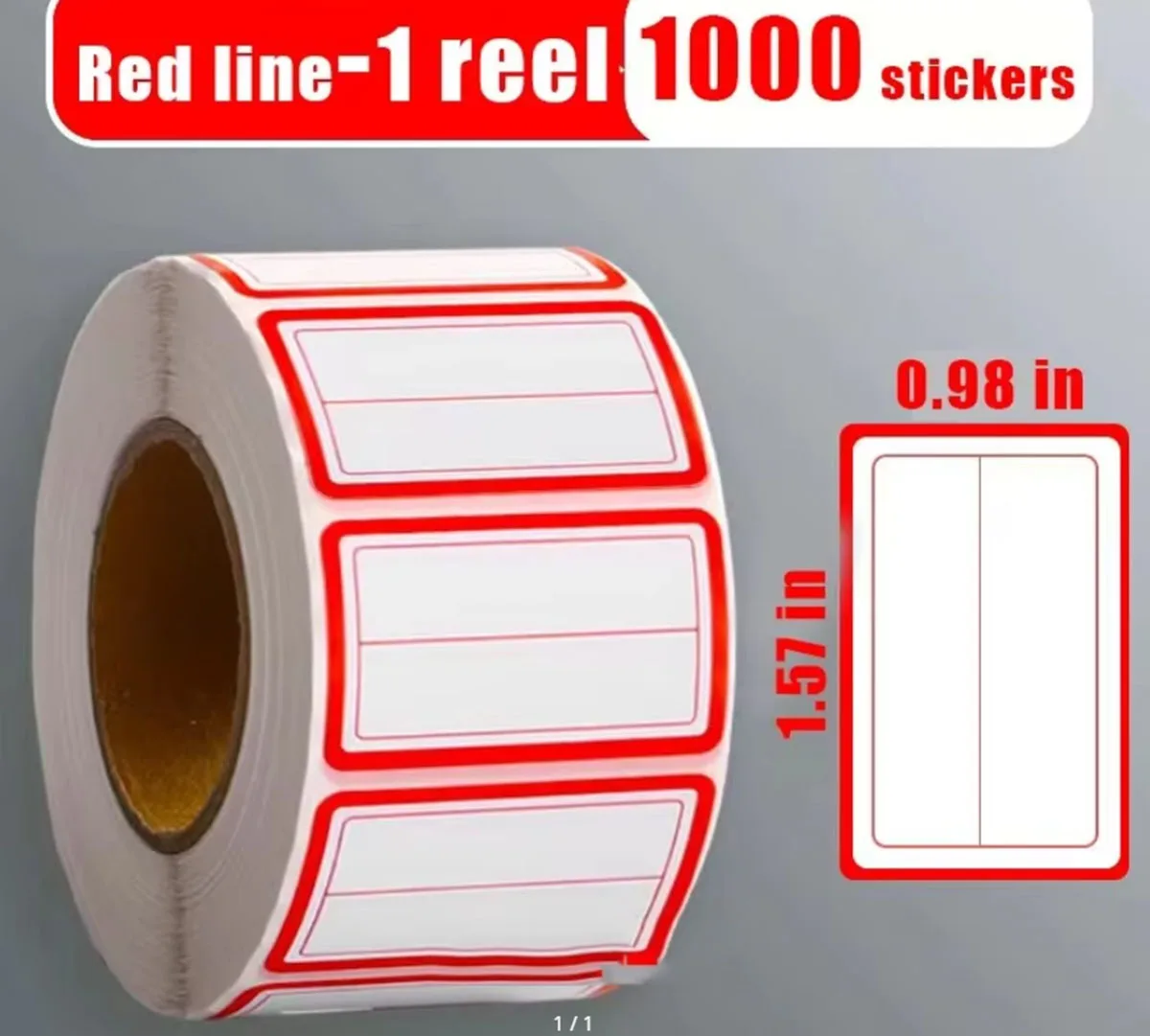 Colorful Plain Name Tag Labels 1000 Stickers Name Tag Stickers 3 1/2X2 1/4 Name Labels for Office, Meeting, School and Home