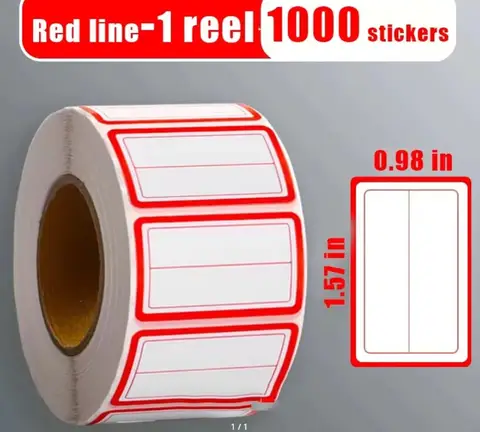 Colorful Plain Name Tag Labels 1000 Stickers Name Tag Stickers 3 1/2X2 1/4 Name Labels for Office, Meeting, School and Home