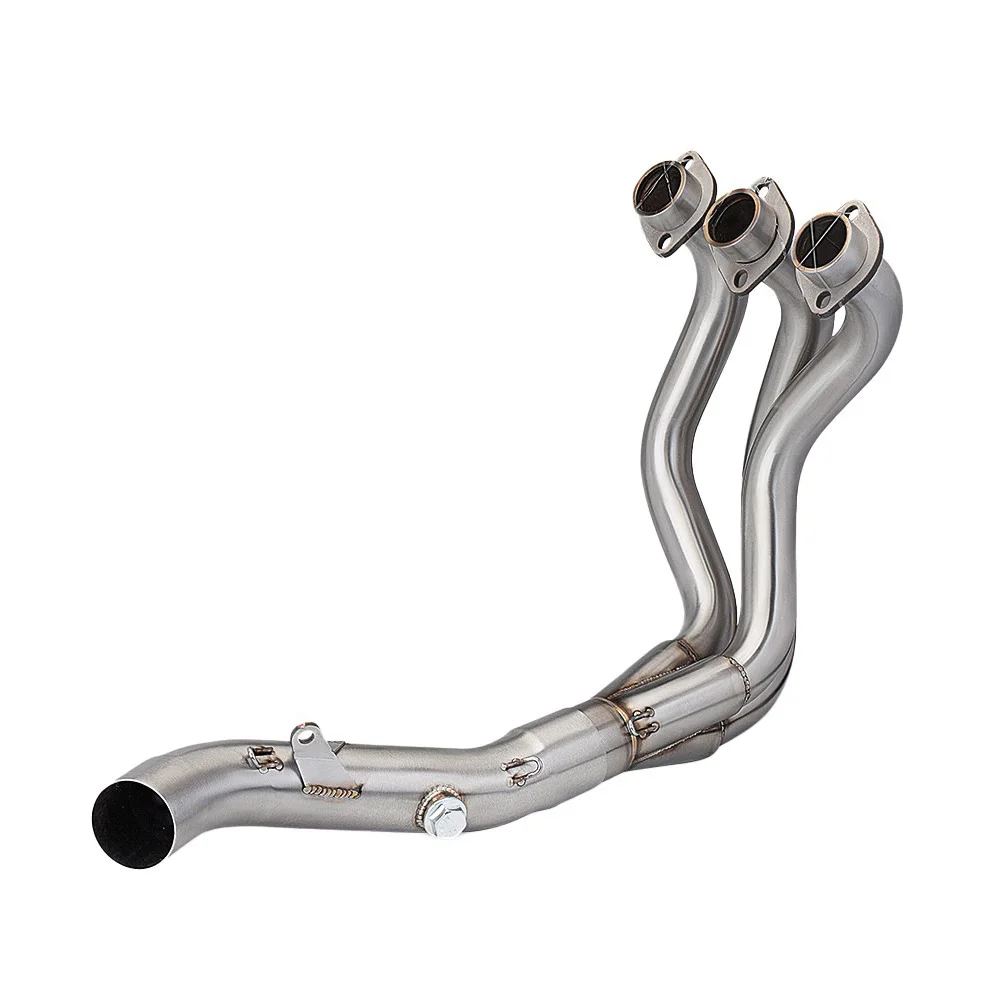 Für Yamaha MT-09 FZ09 XSR900 14-21 Auspuffrohre Auspuffsysteme Komplettes System Auspuff-Vorderrohr Schalldämpfer Endrohre – Detail 3