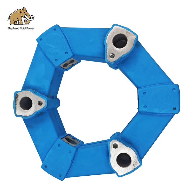 

Excavator Hydraulic Pump Parts Coupling Flexible Rubber Coupling 25AS Blue