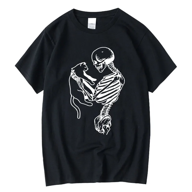 XINYI Men's T-shirt 100% Cotton Top Quality Funny Design Hand-Painted Customizable Clothing Fashionable Casual Top